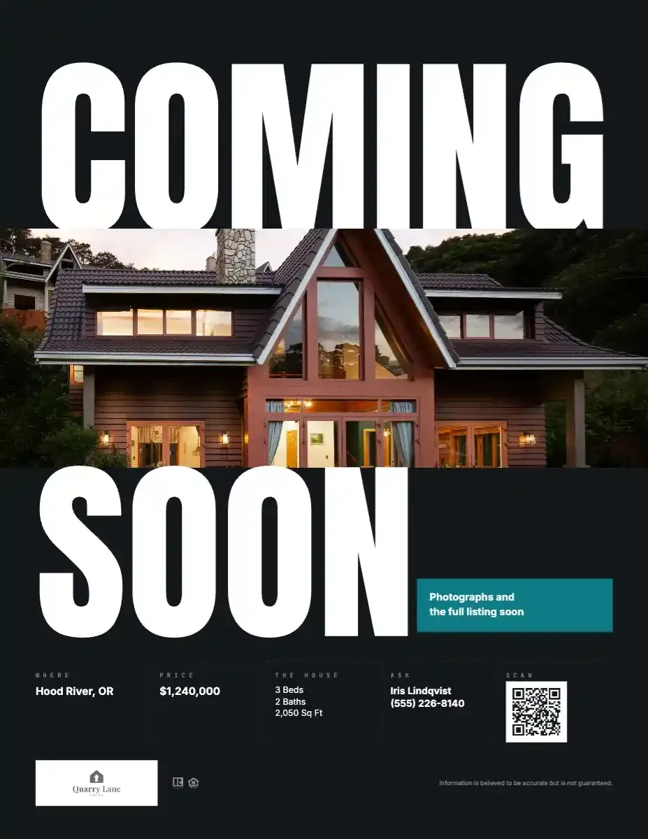 Coming Soon Wrap, a flyer template