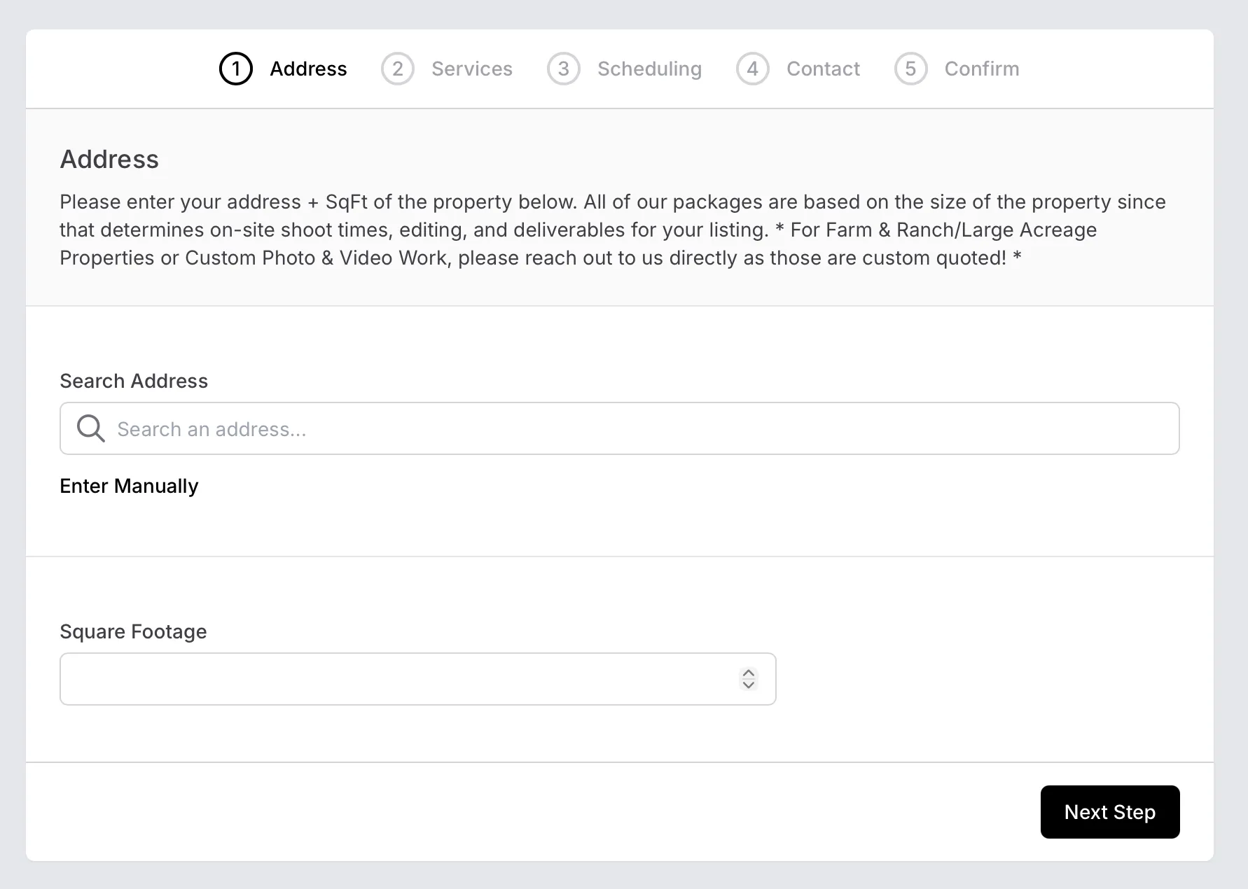 Aryeo booking checkout page with service add-ons
