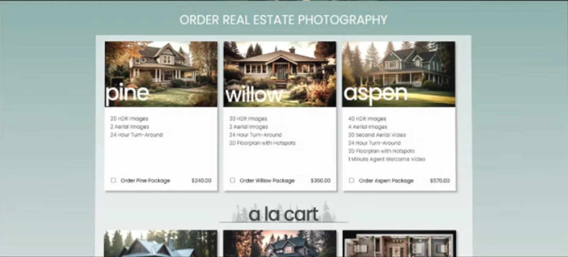 HDPhotoHub order form comparison visual